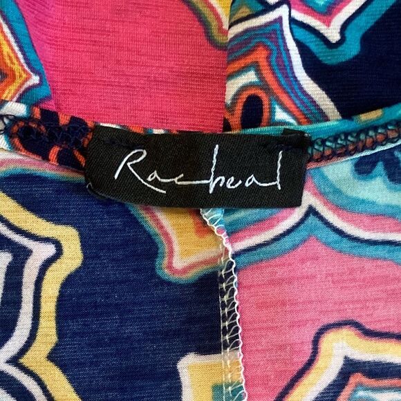 Jenny Boston Racheal The Kelsey Dress In Navy Medallion Print Pockets NWOT - Picture 9 of 11